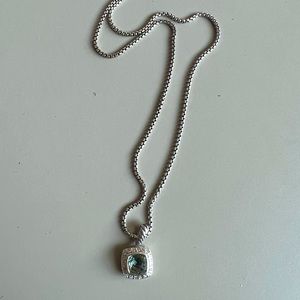 David Yurman Petite Albion Pendant Necklace (Prasiolite)